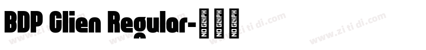 BDP Clien Regular字体转换